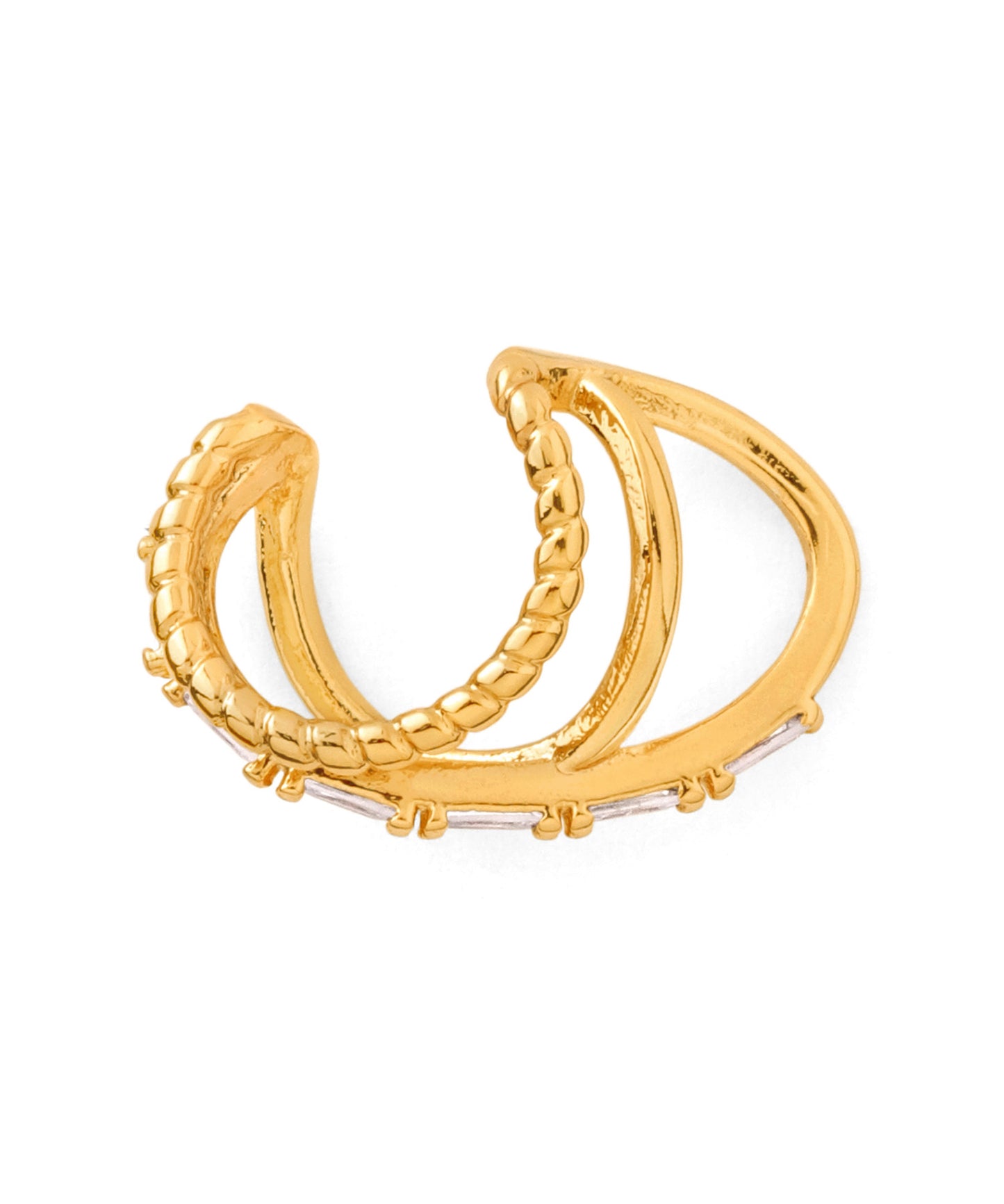 Bijou × Cross Line Ear Cuff