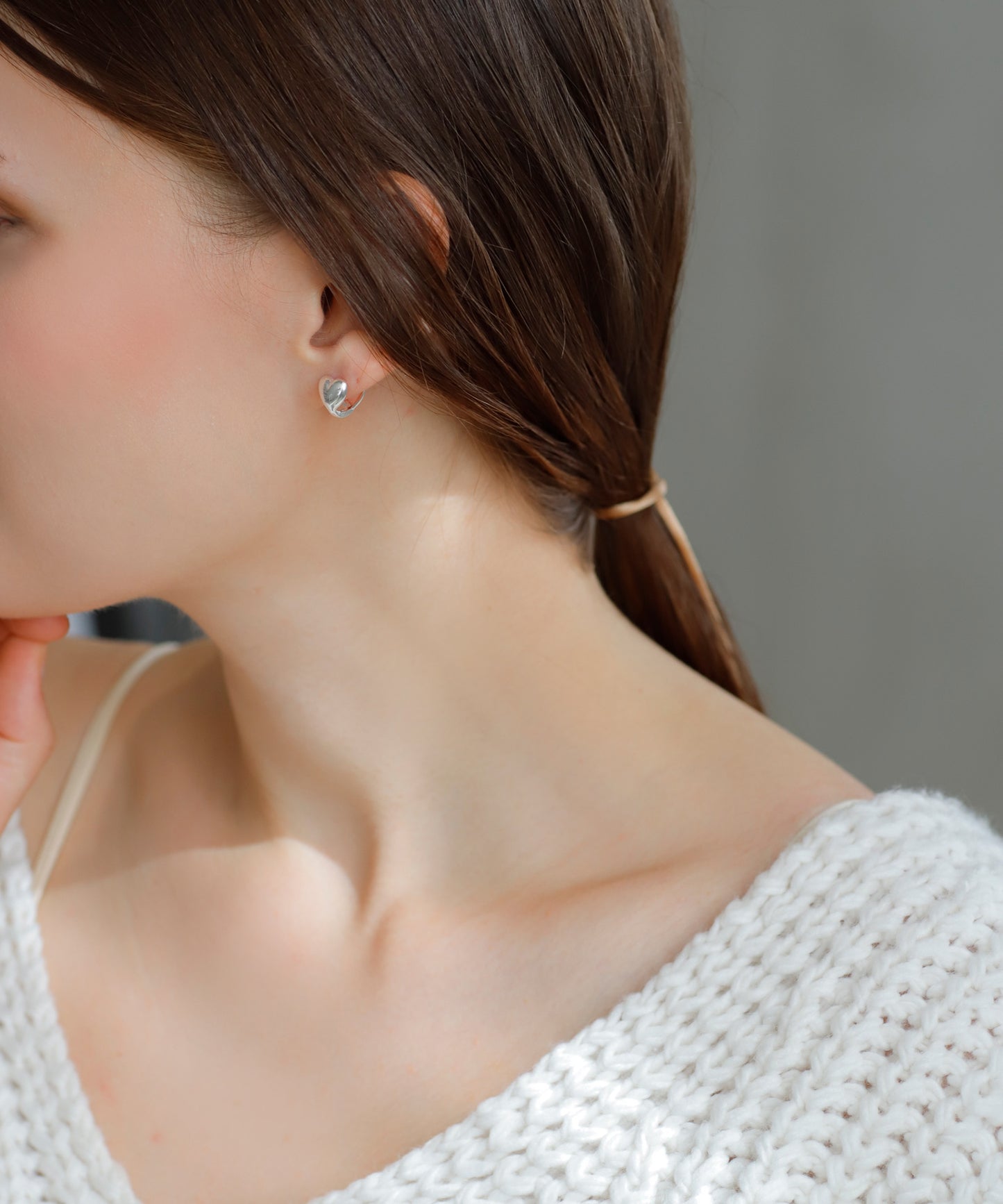 心形圈耳環【925銀】