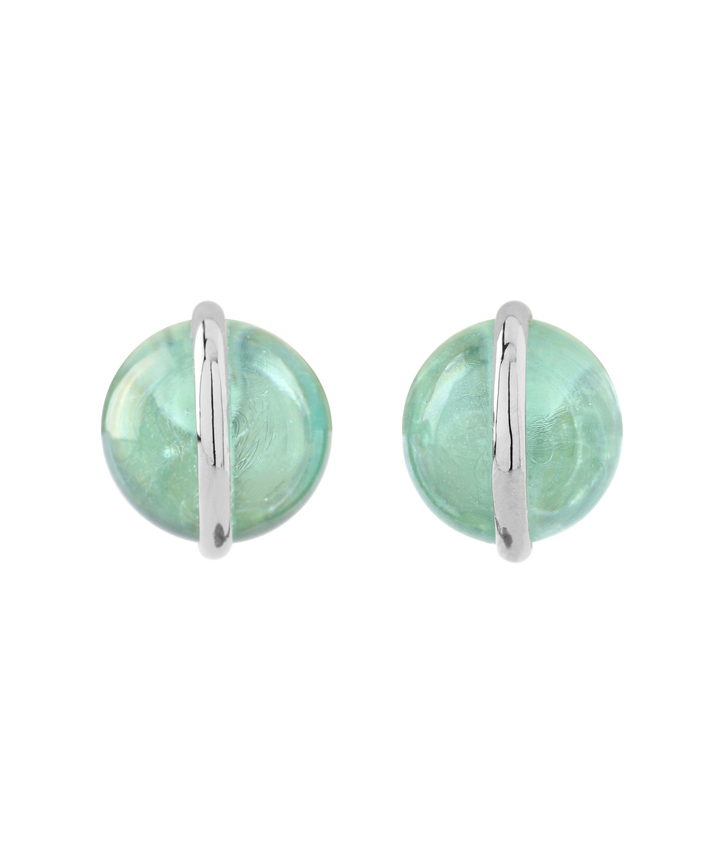 Glass Sphere Earrings [Mint]