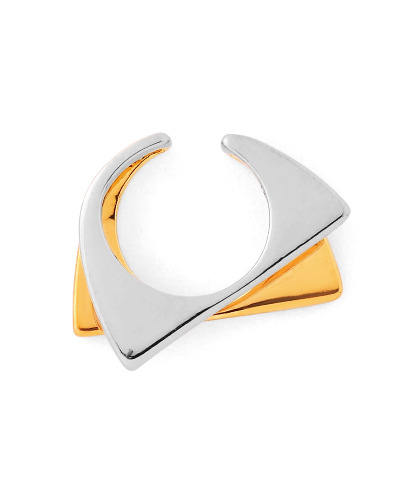 Two-Tone Flat Band Ear Cuff