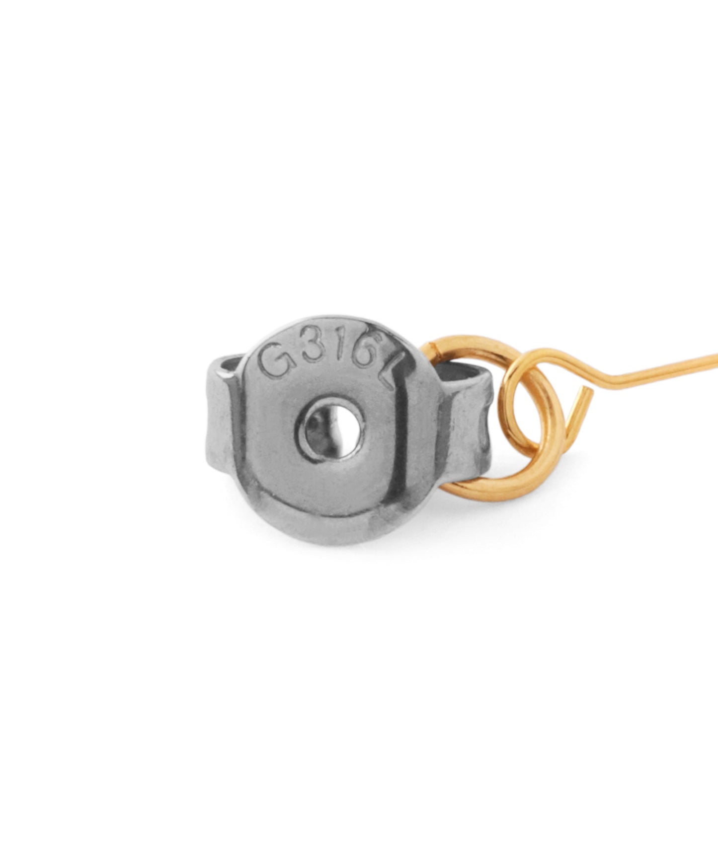 Flower Asymmetrical Back Catch Earrings