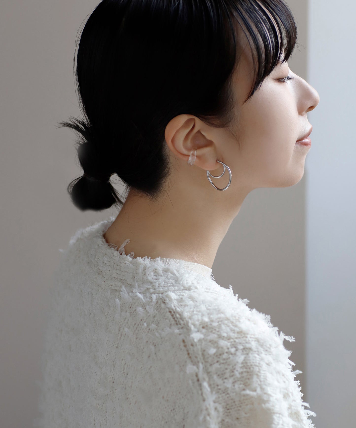 【不銹鋼IP】Nuance 雙線圈形耳環