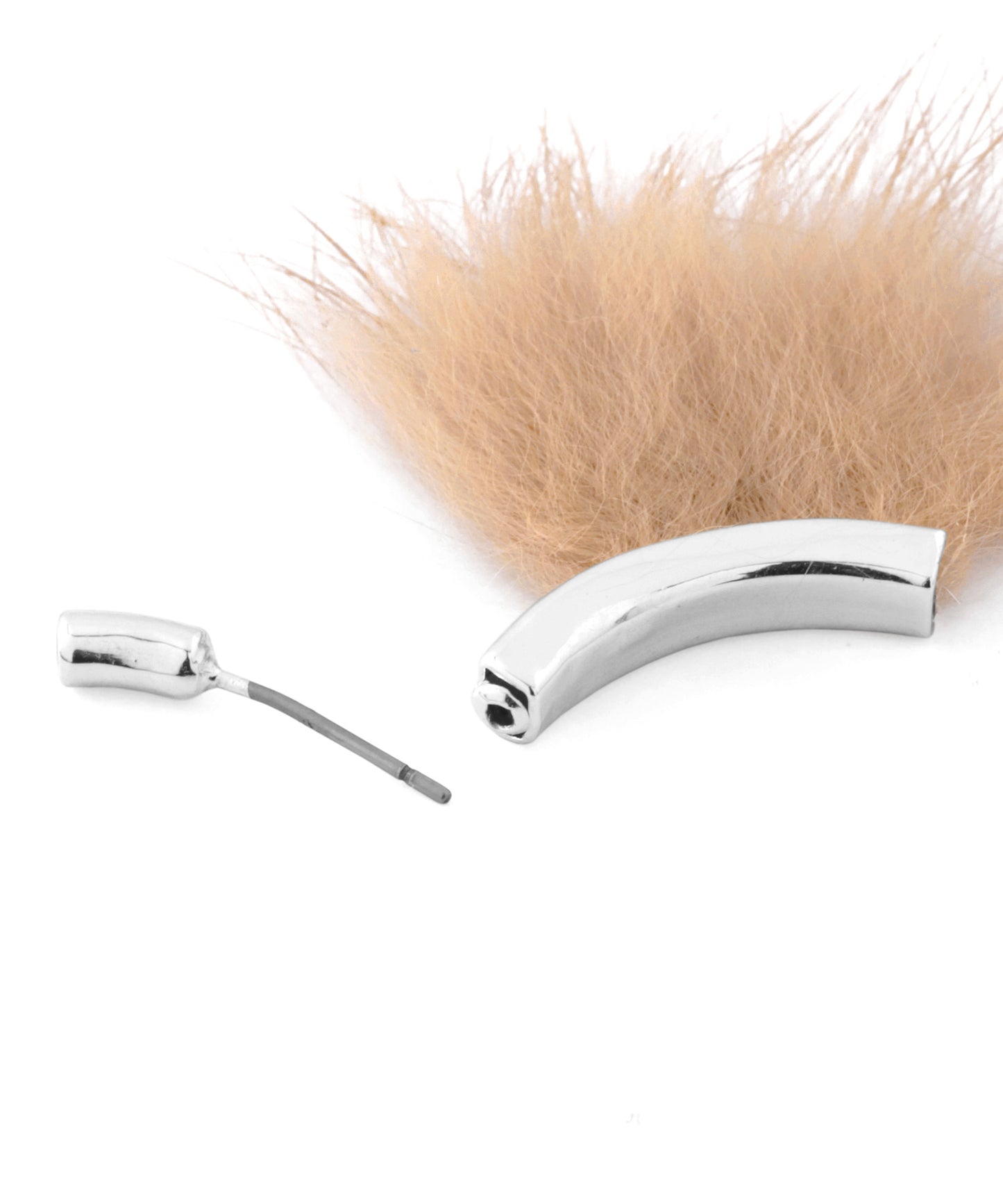 Eco Fur Arch Earrings