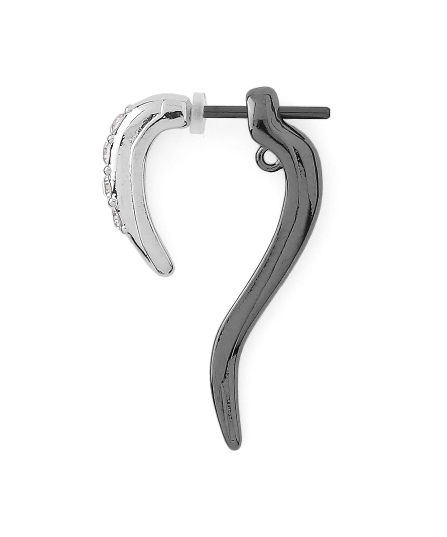 Bijou & Two-Tone Back Catch Earrings