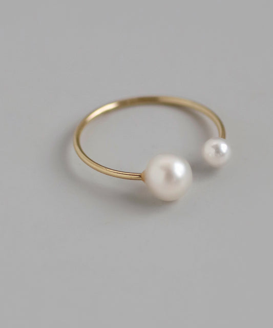 Pearl Cuff Ring [10K]