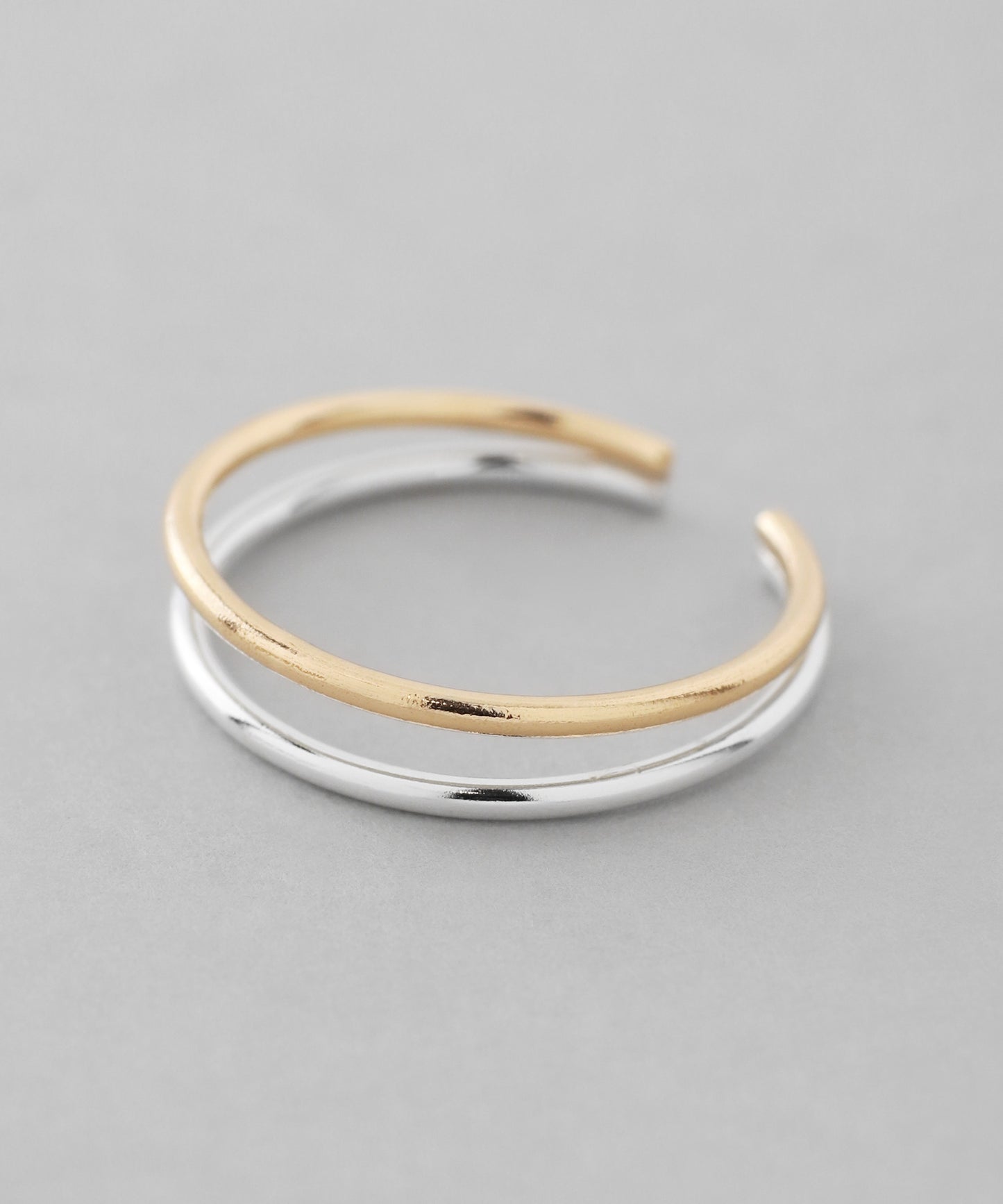 Combination Color Cuff Ring [10K / 925 Silver]