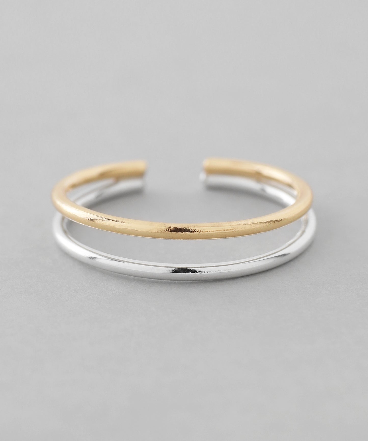 Combination Color Cuff Ring [10K / 925 Silver]