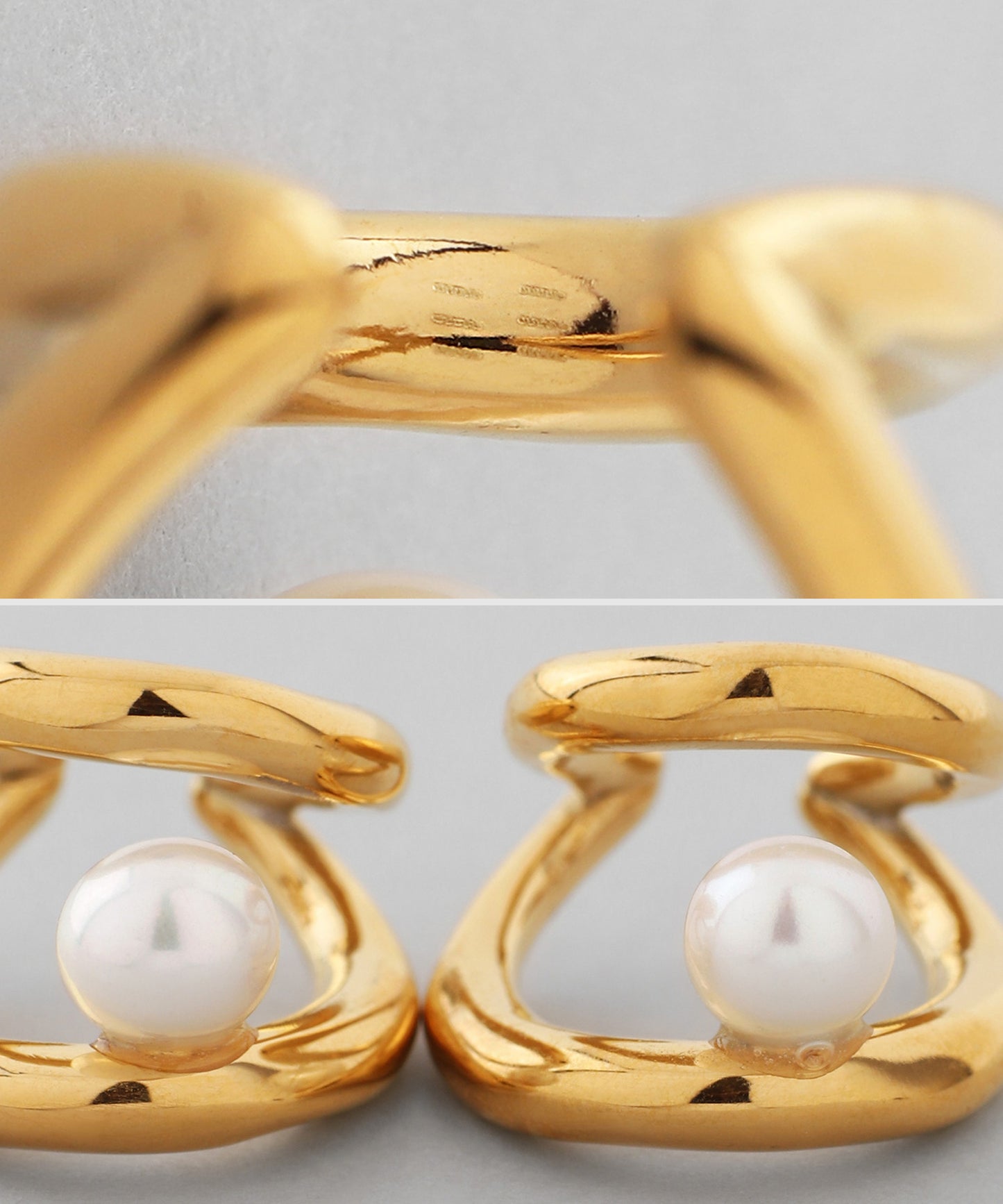 【不锈钢IP】淡水珍珠耳骨夹