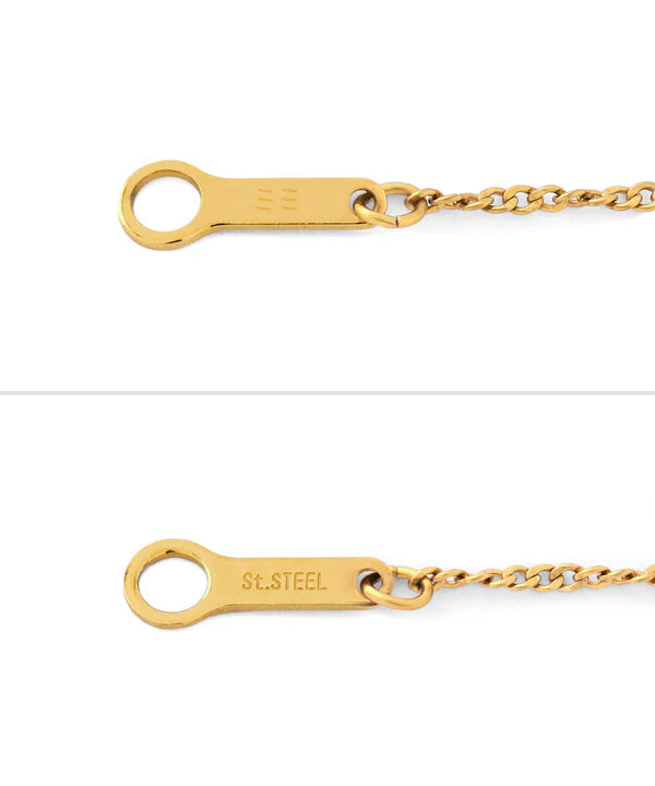 【不銹鋼IP】精緻方形圖案項鍊