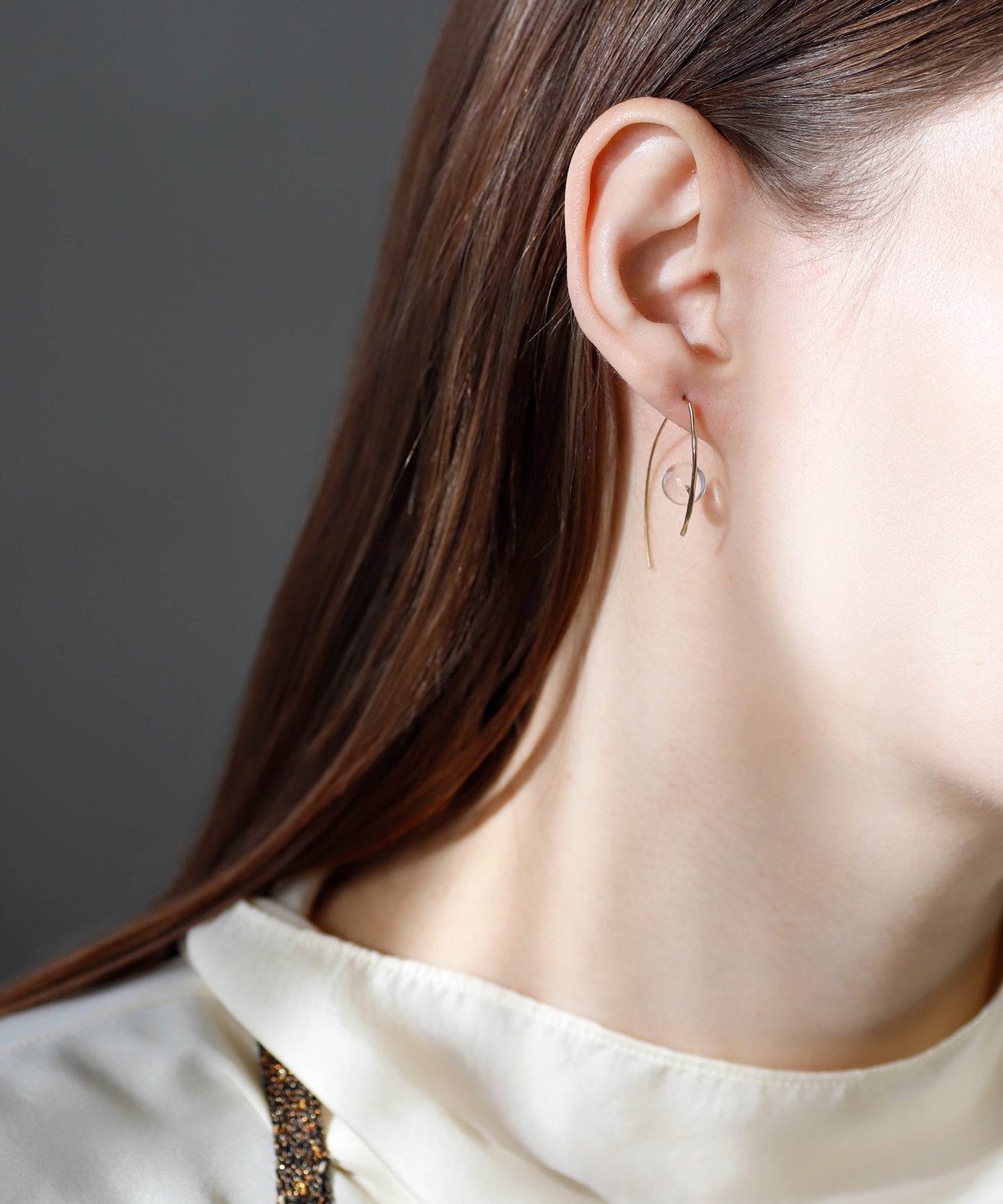 【Stainless Seel IP】水晶钩耳环