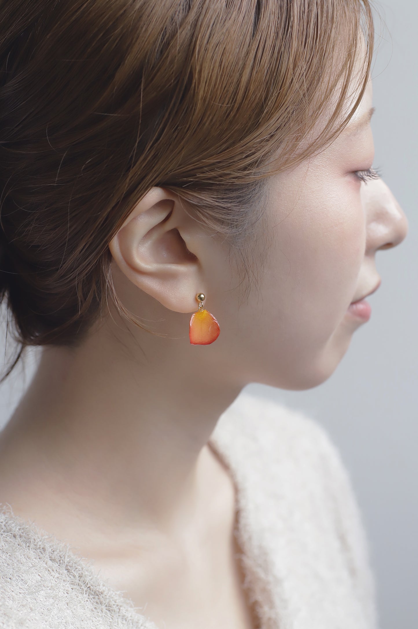 Flower Earrings [Rose]