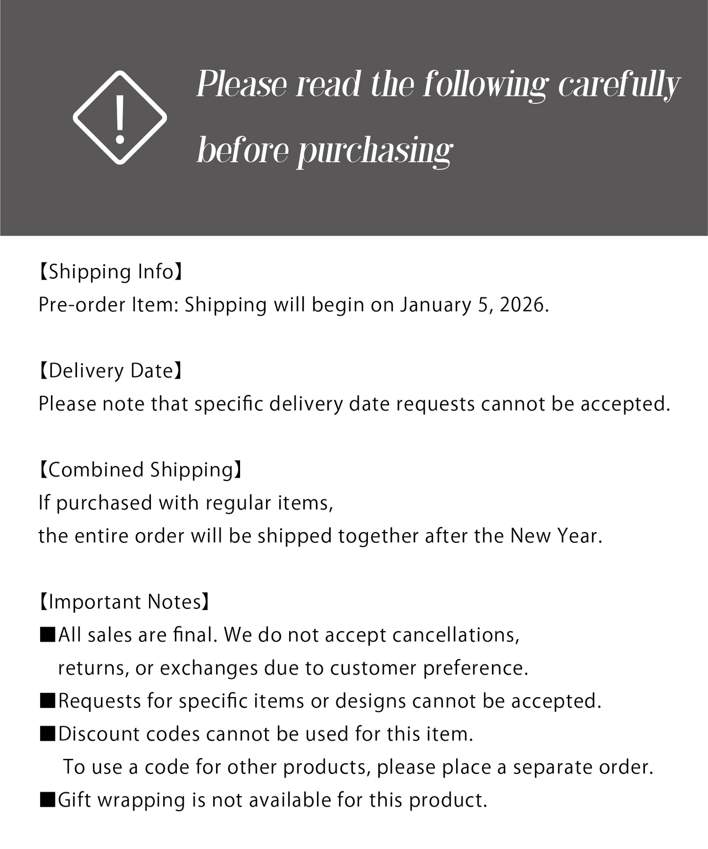 【Limited Qty】MYSTERY BAG 2026 [Earrings]