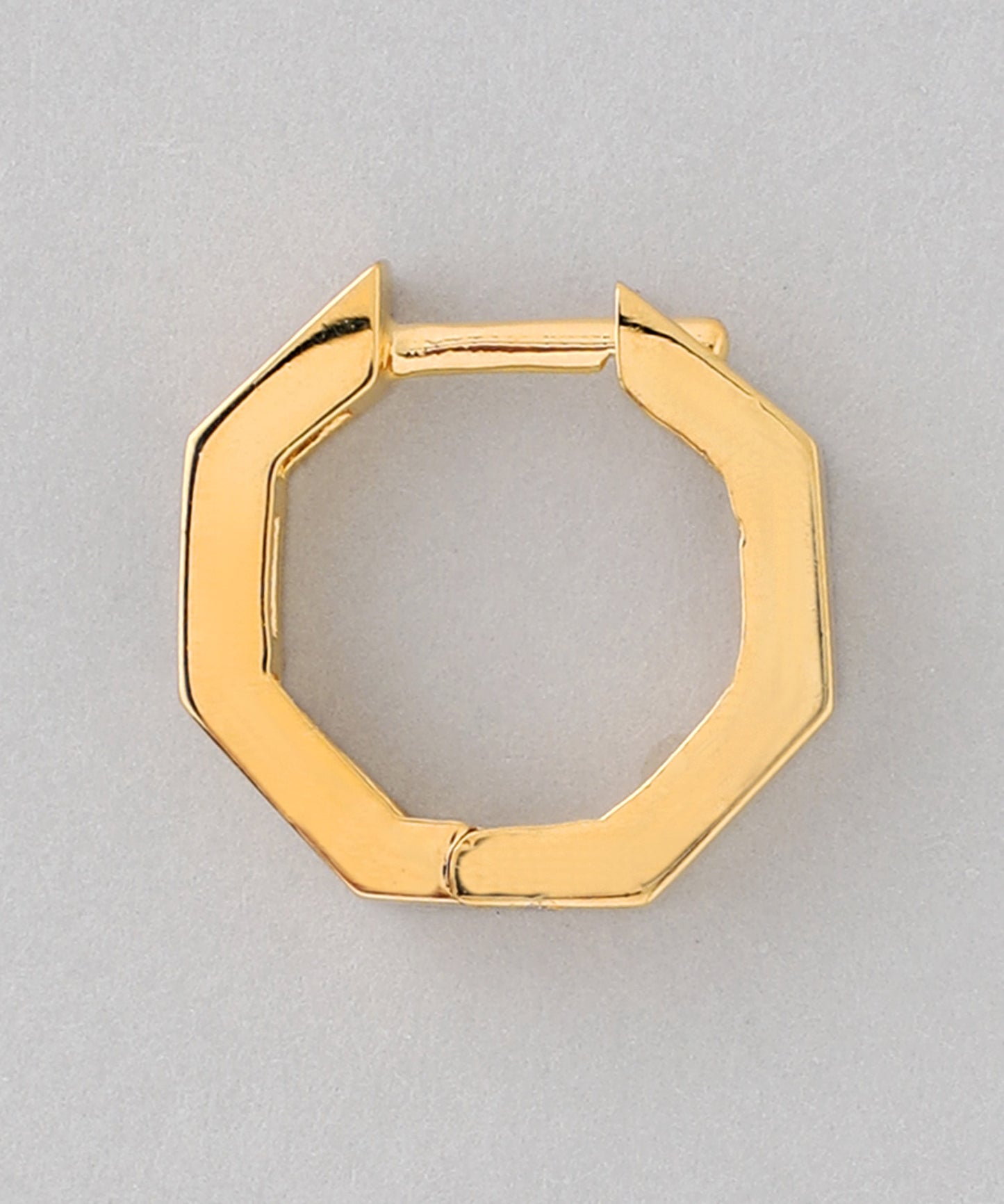 Octagon Bijou Hoop Earrings [925 Silver]