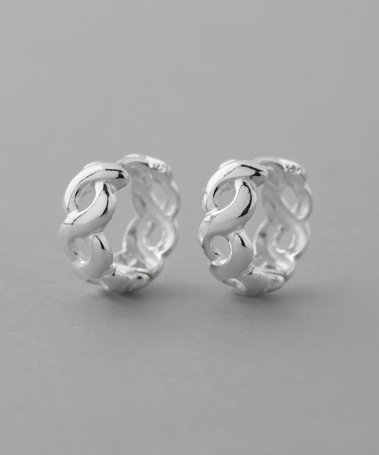 Twisted Hoop Earrings [925 silver]