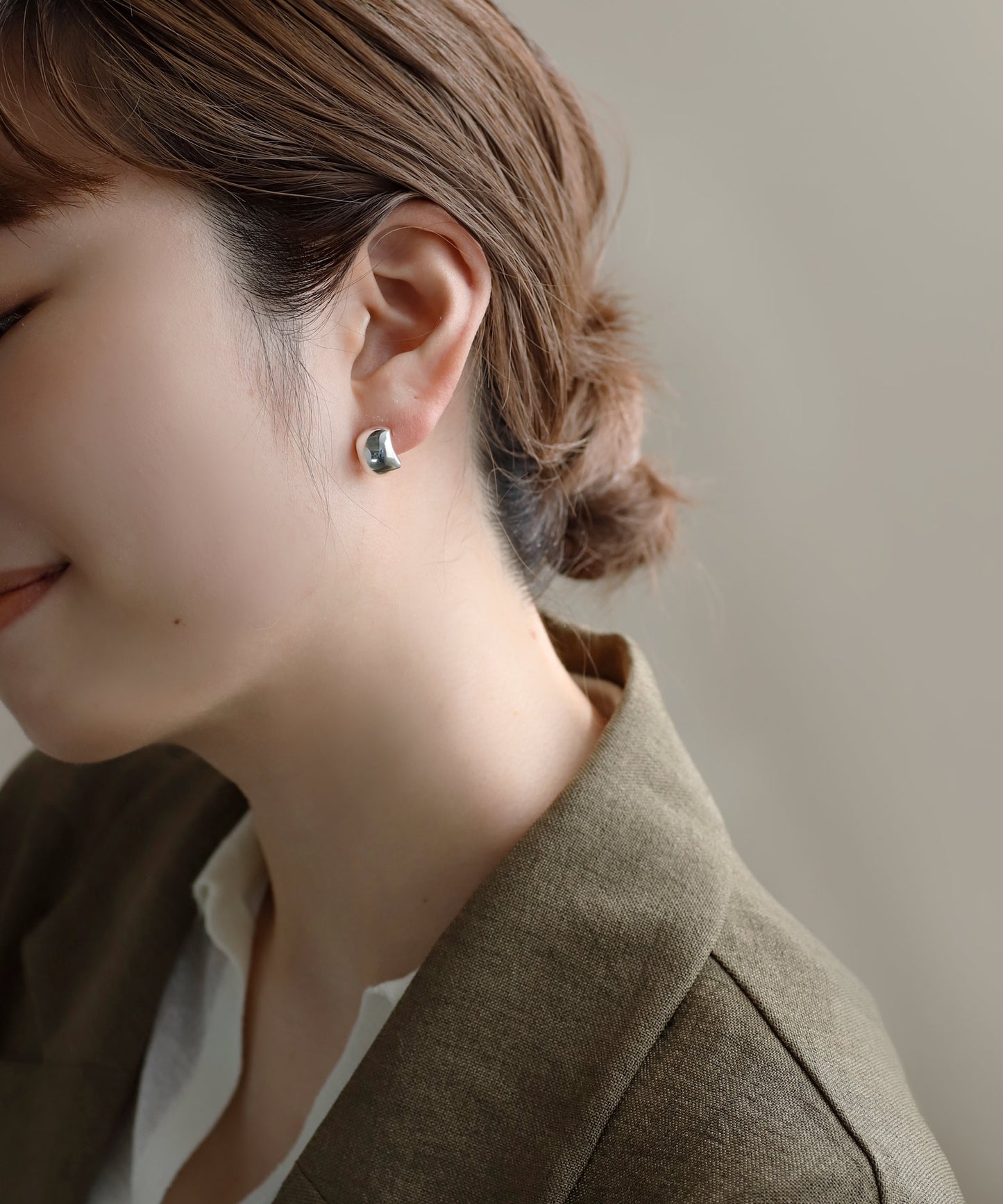 Wide Curl Earrings [925 Silver]