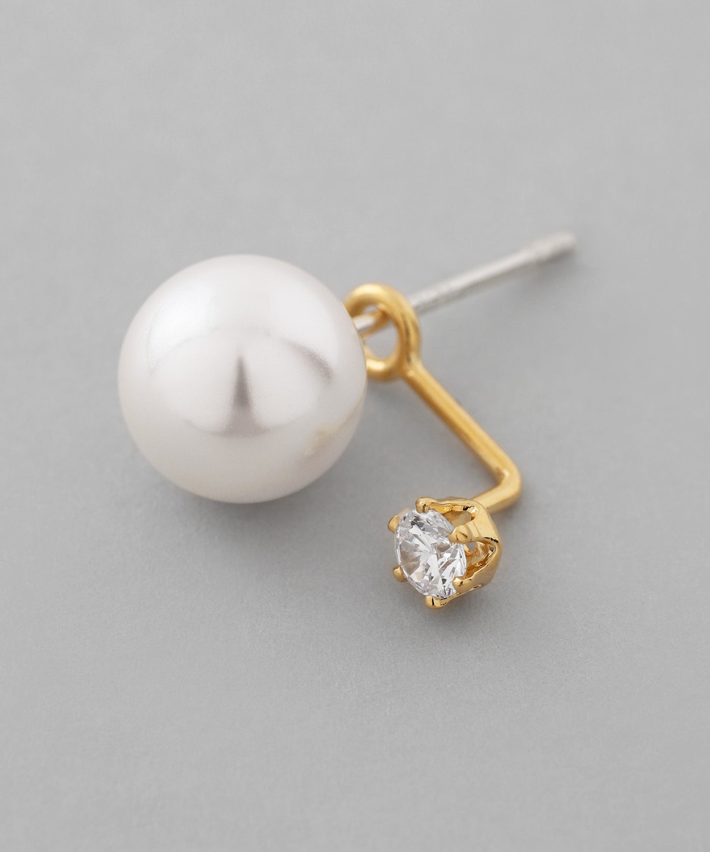 Pearl and Bijou 2way Earrings [925 Silver]