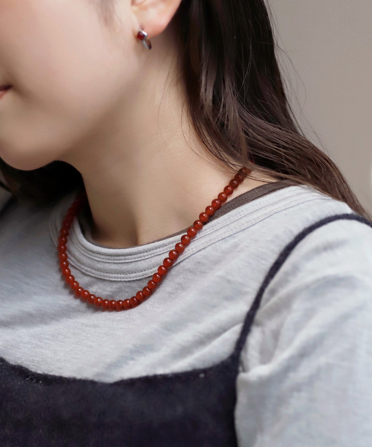 【Eligible for Novelty】Gemstone Necklce Necklace [925 Silver]