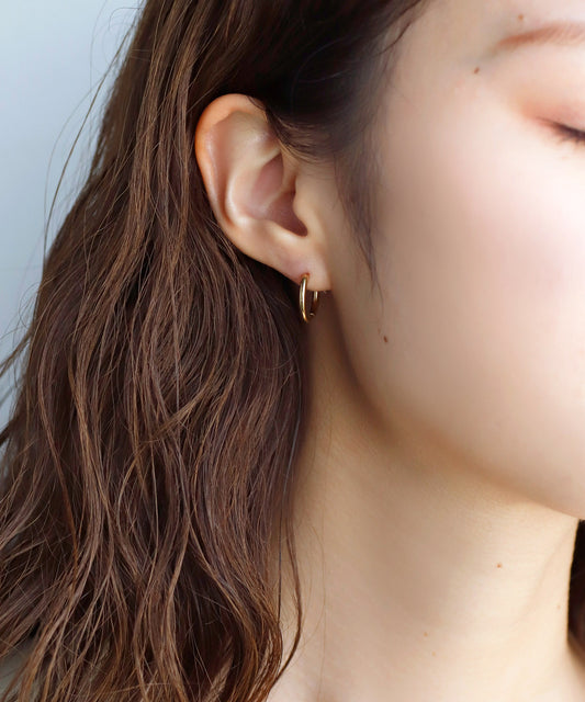 【Stainless IP】Hoop Earrings