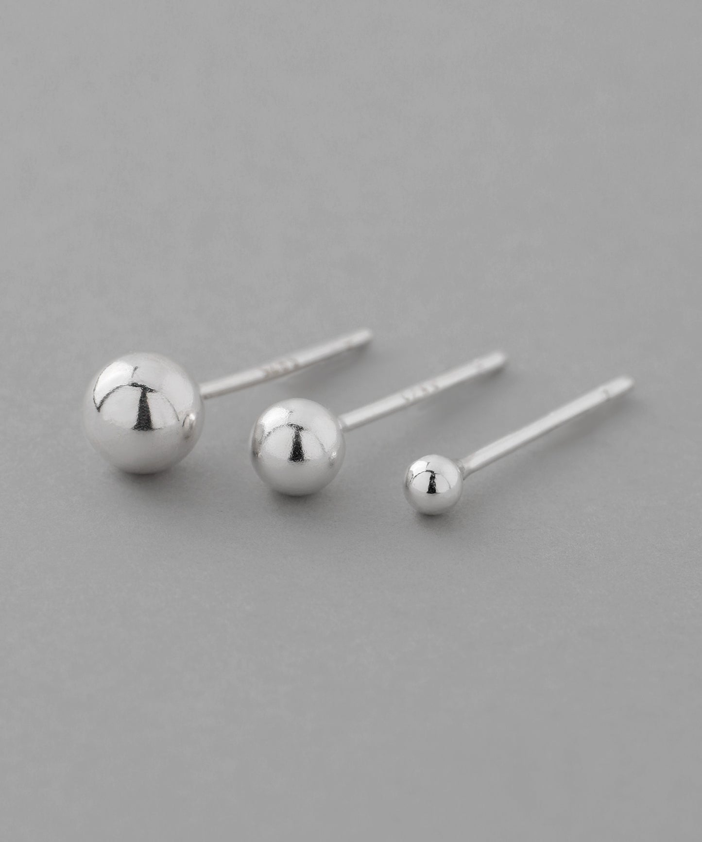 Sphere Earrings [set of 3 pairs][925 silver]