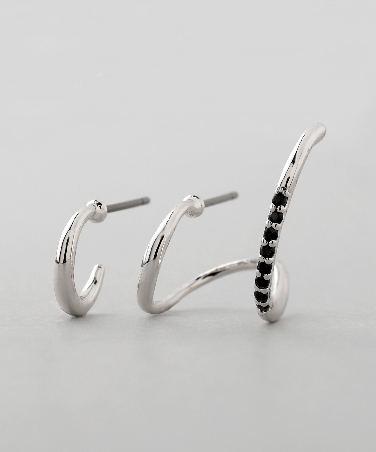 Bijou Asymmetry Cuff Earrings