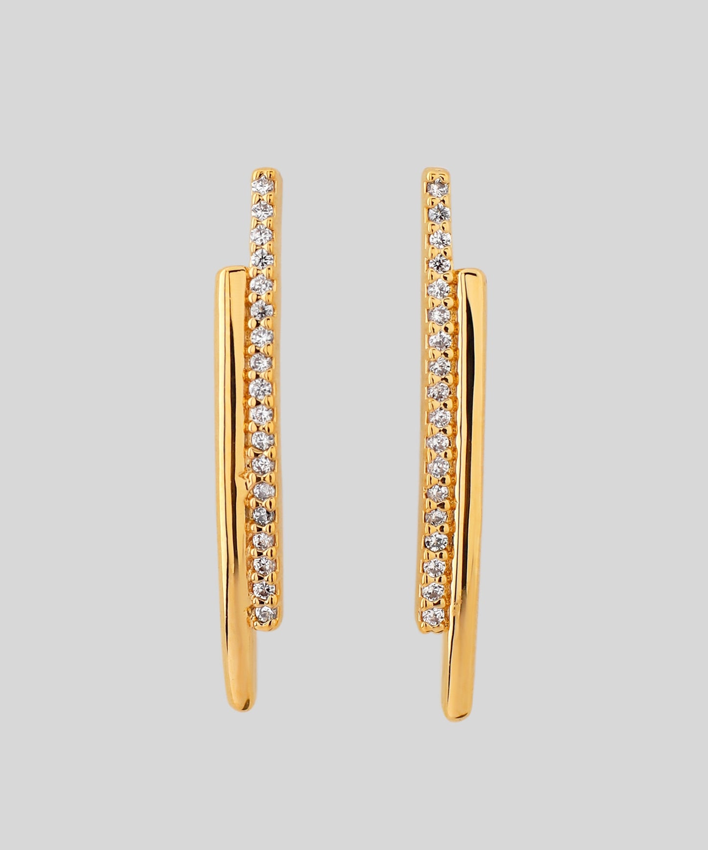 Bijou Double Line Earrings