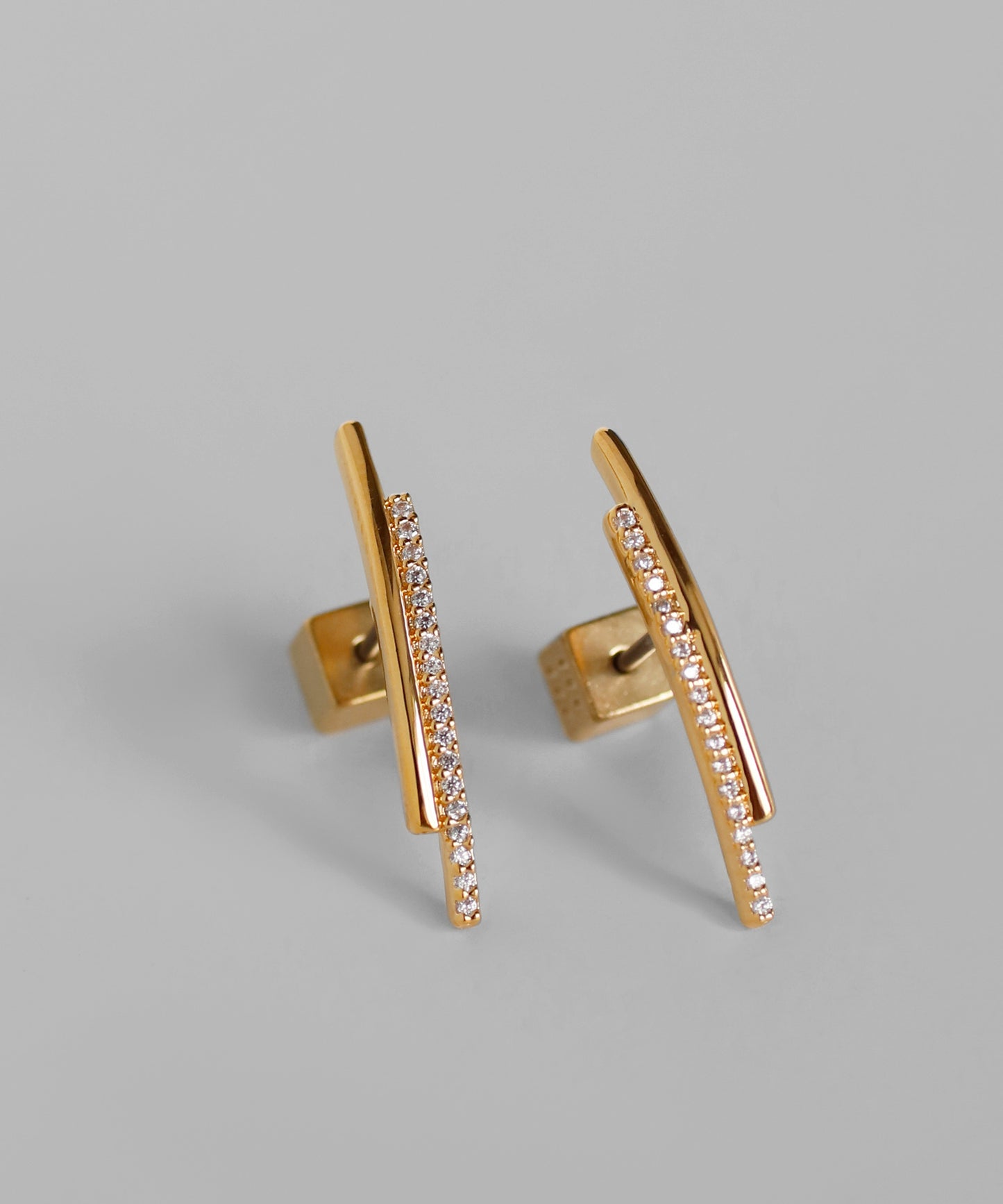 Bijou Double Line Earrings