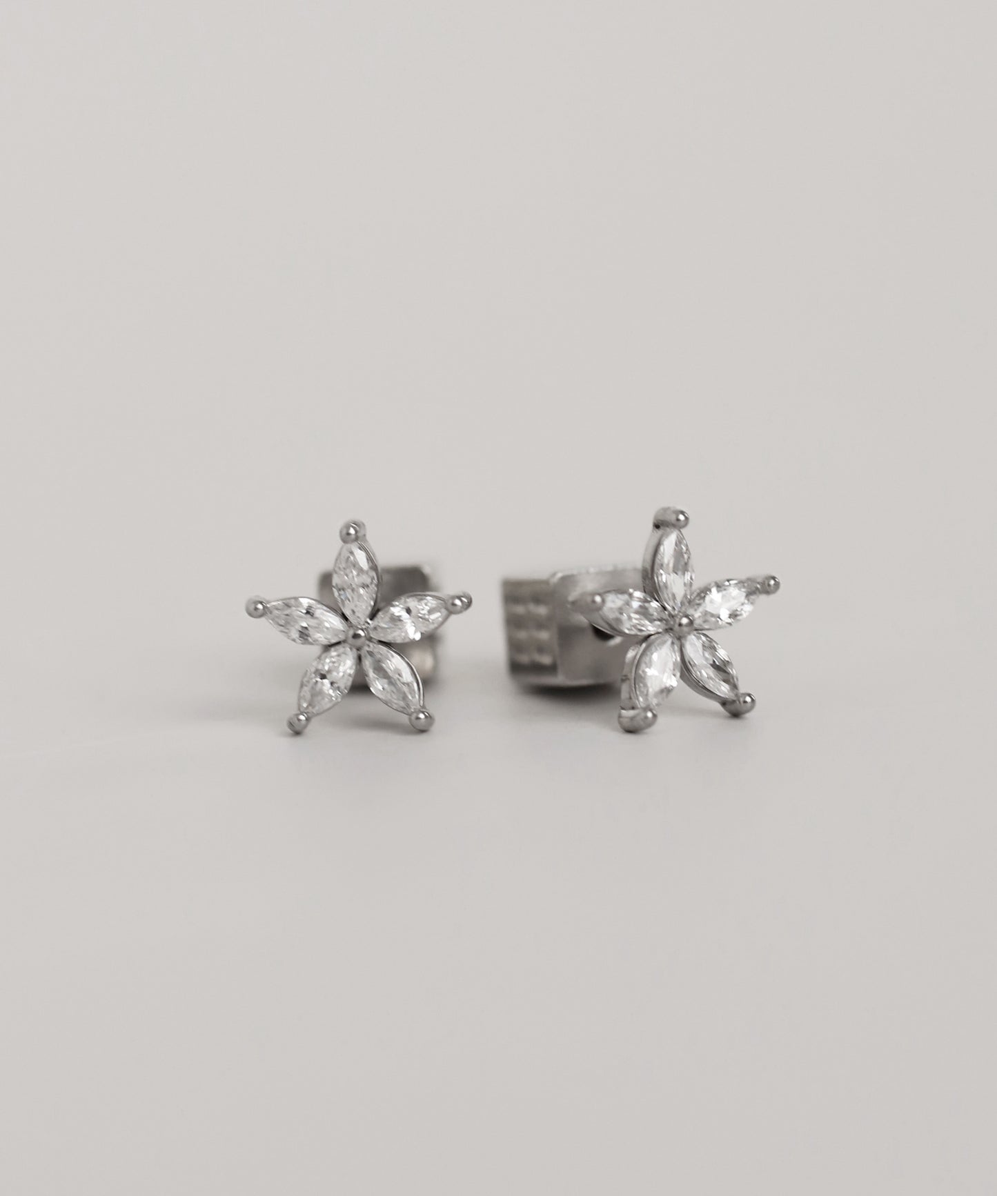 Bijou Flower Earrings [Stainless Steel]