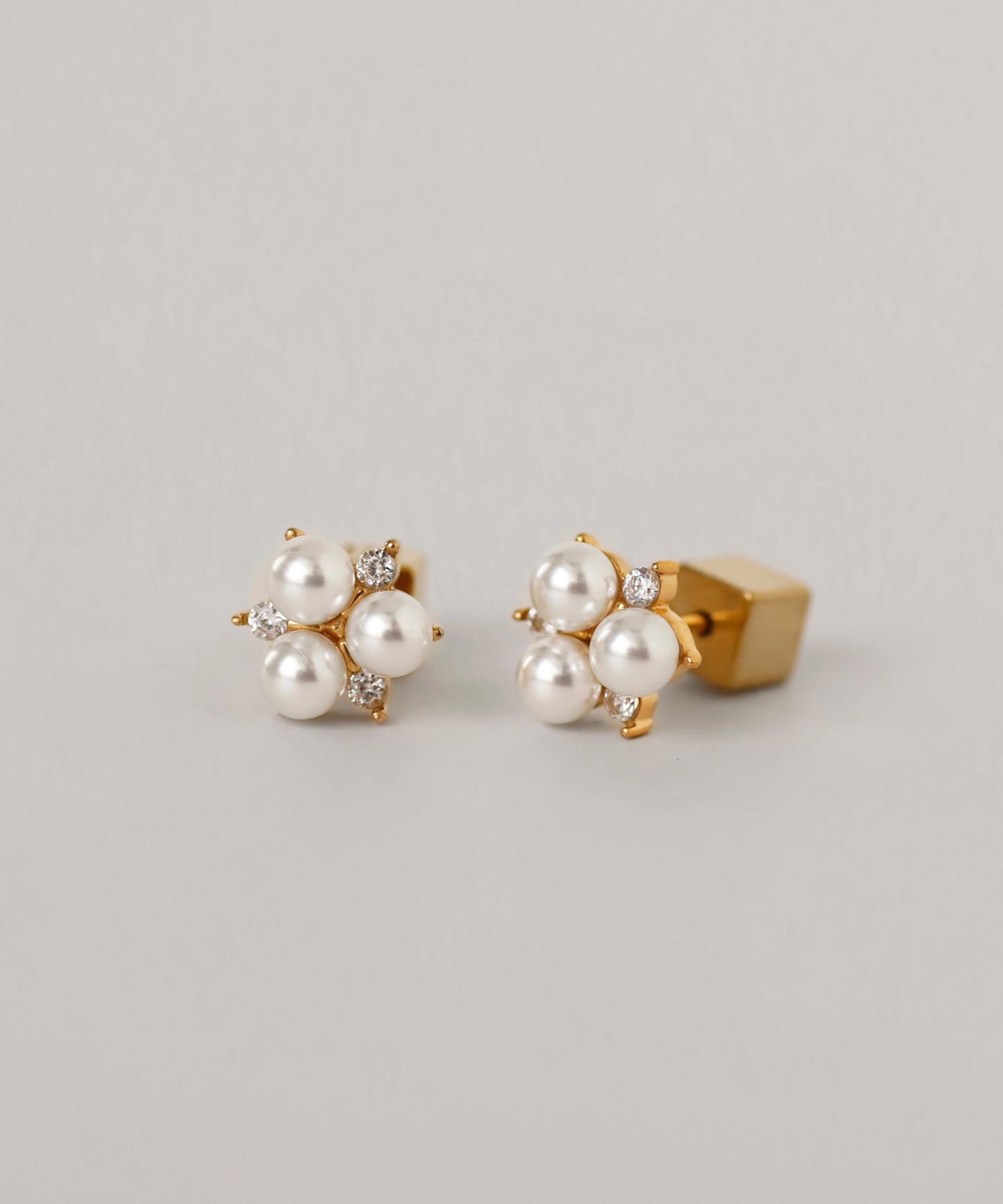 Bijou & Pearl Star Earrings [Surgical Stainless Steel]