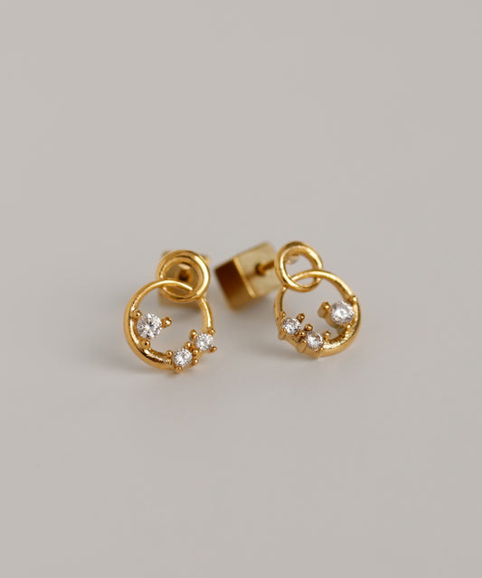 Bijoux & Circle Earrings [Surgical Stainless Steel]