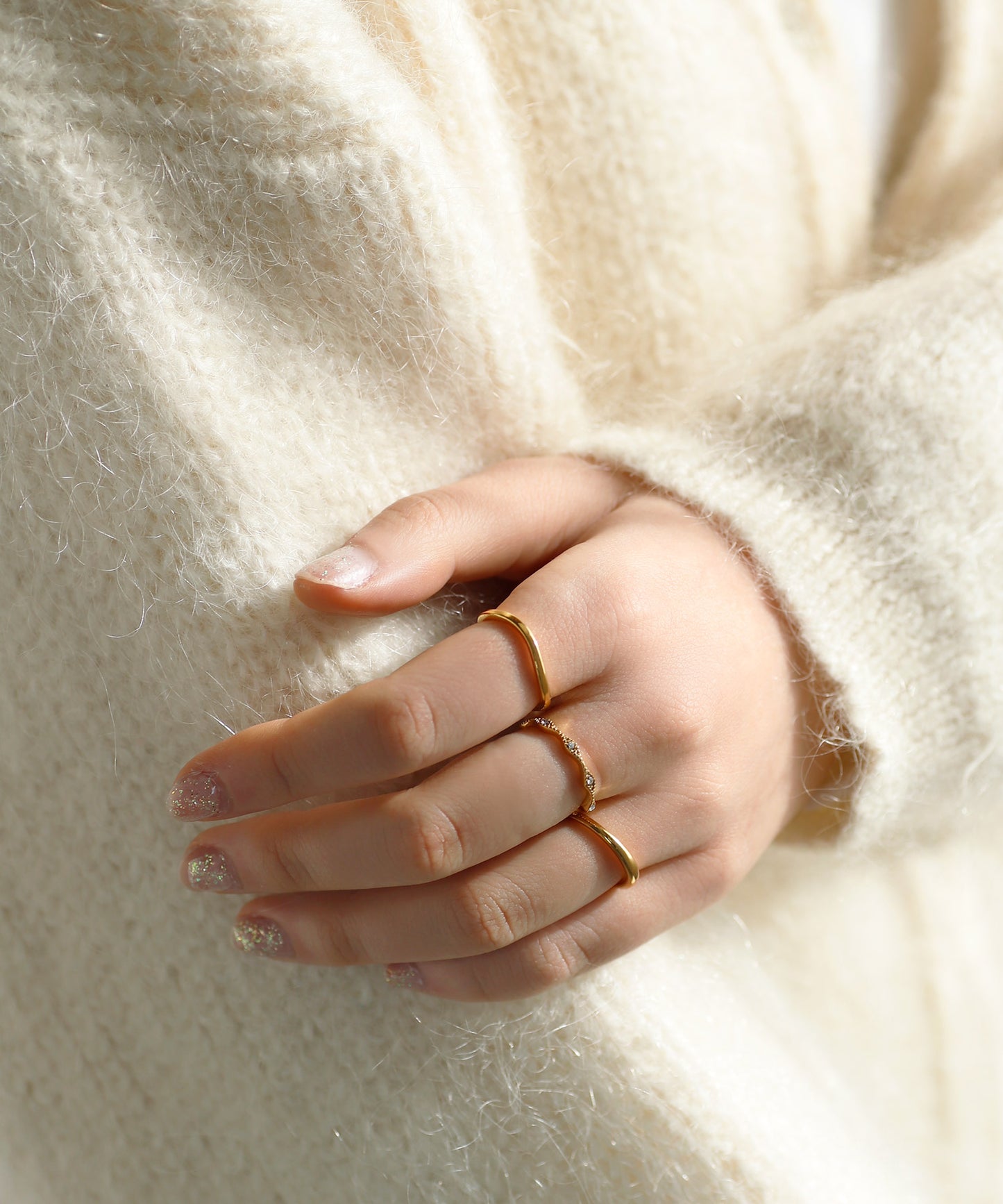 【Stainless Seel IP】Station Bijou Ring