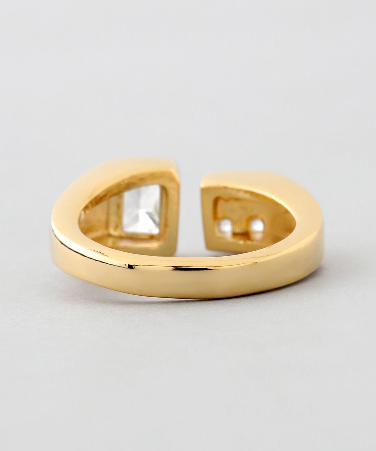 Square Bijou Fork Ring