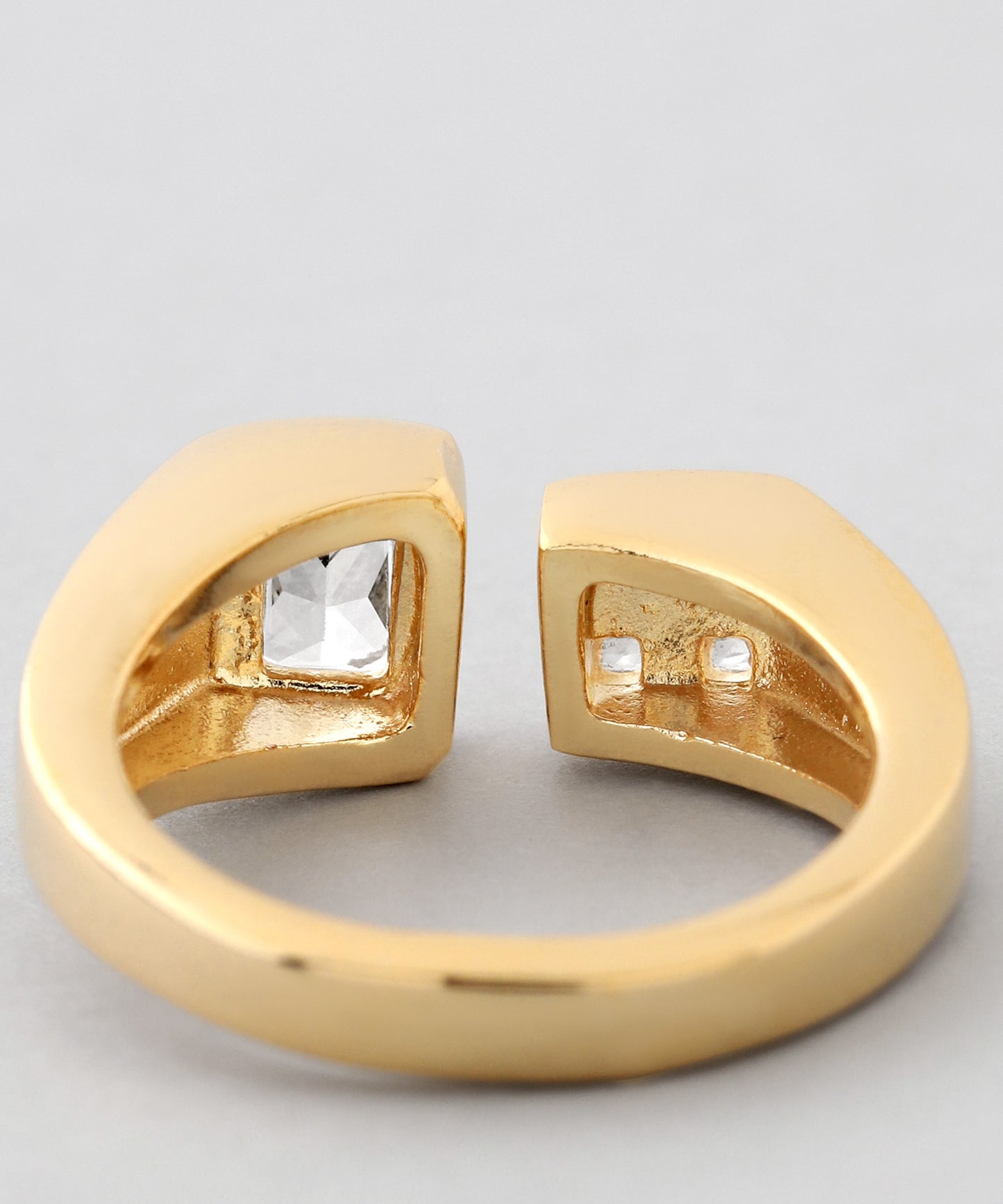 Square Bijou Fork Ring