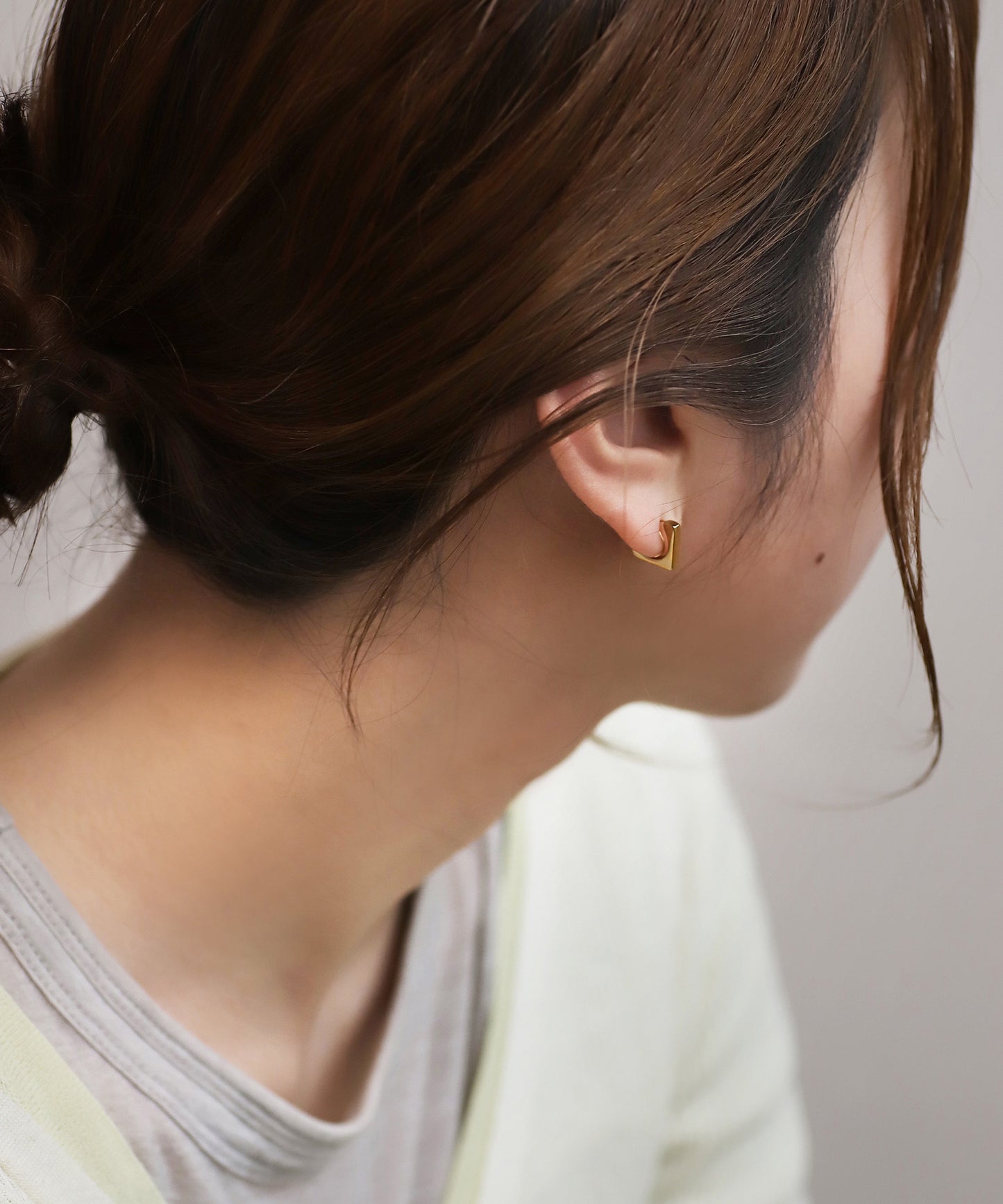 Square Clip-On Earrings [Stainless Steel]