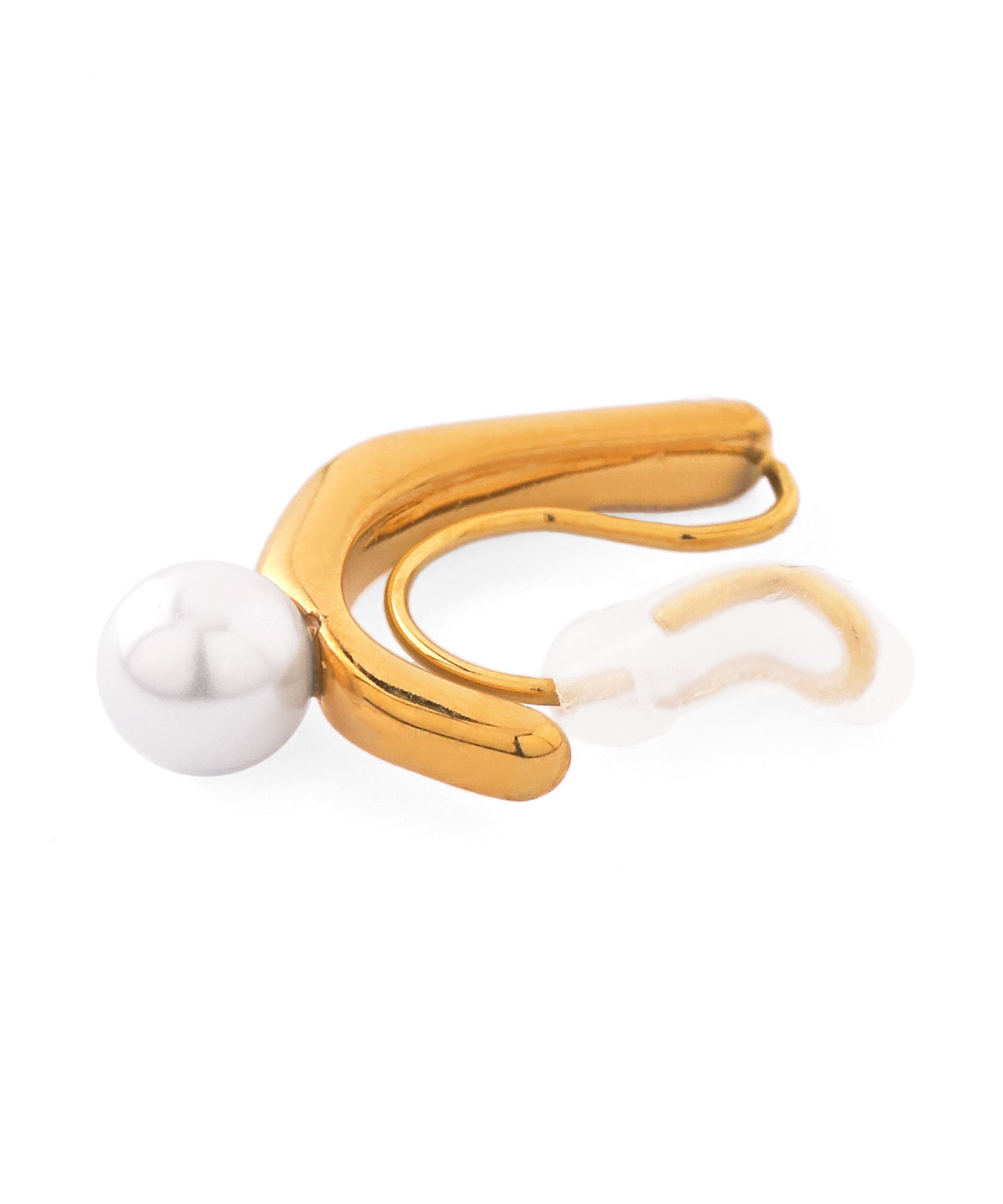 Pearl Clip-On Earrings [Stainless Steel]