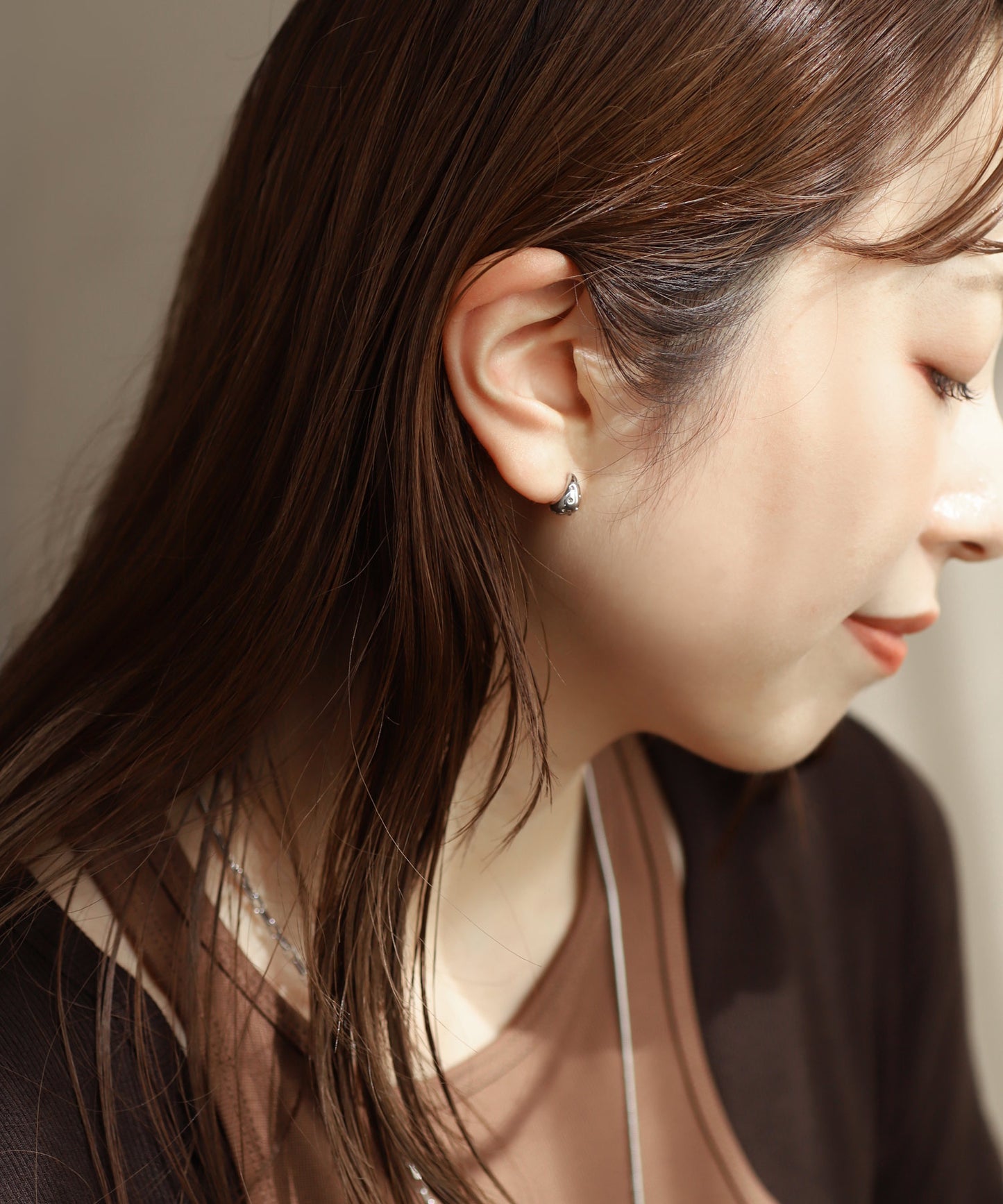 Bijou Curl Earrings [Stainless Steel]