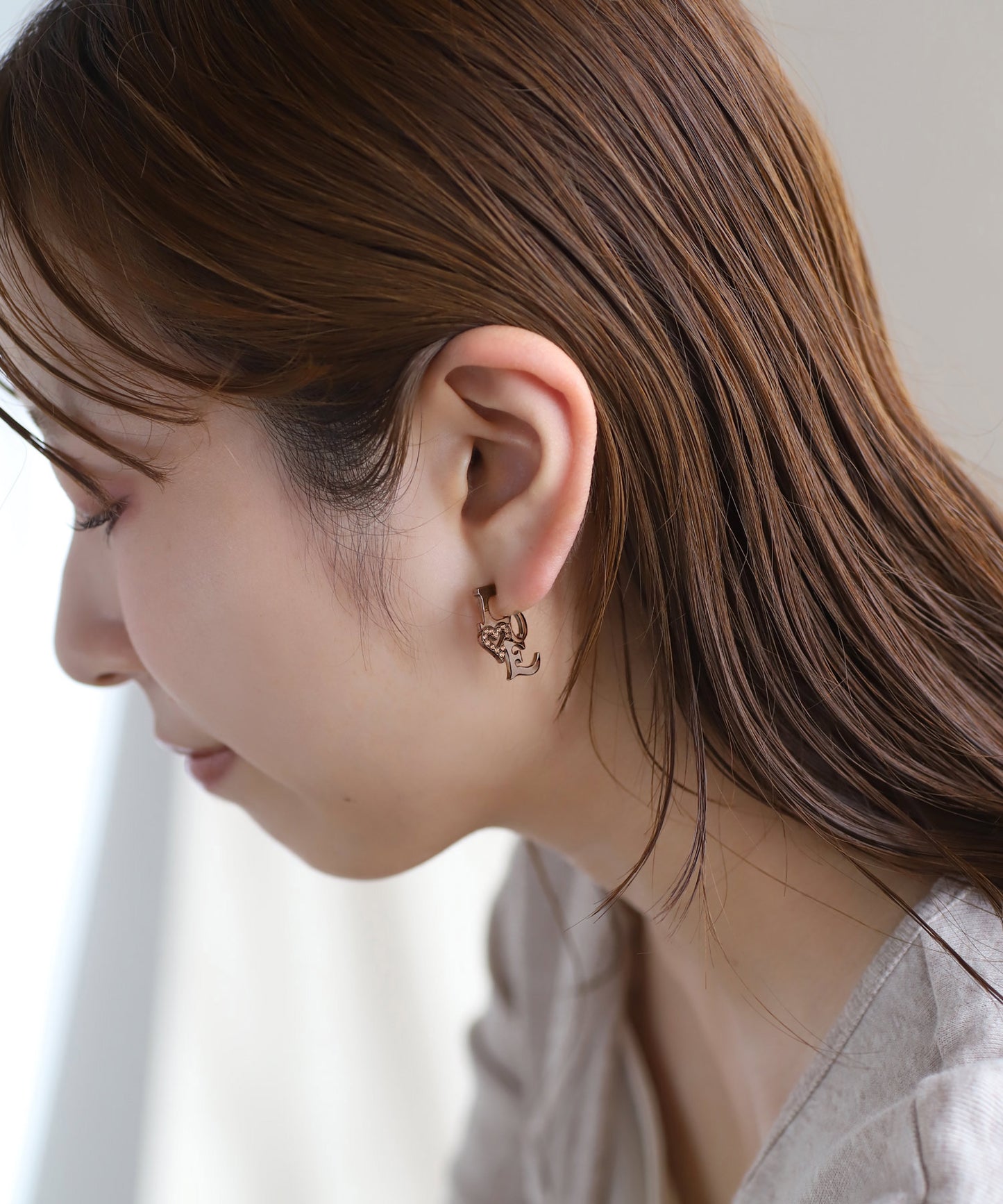 LOVE Asymmetric Earrings