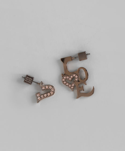 LOVE Asymmetric Earrings