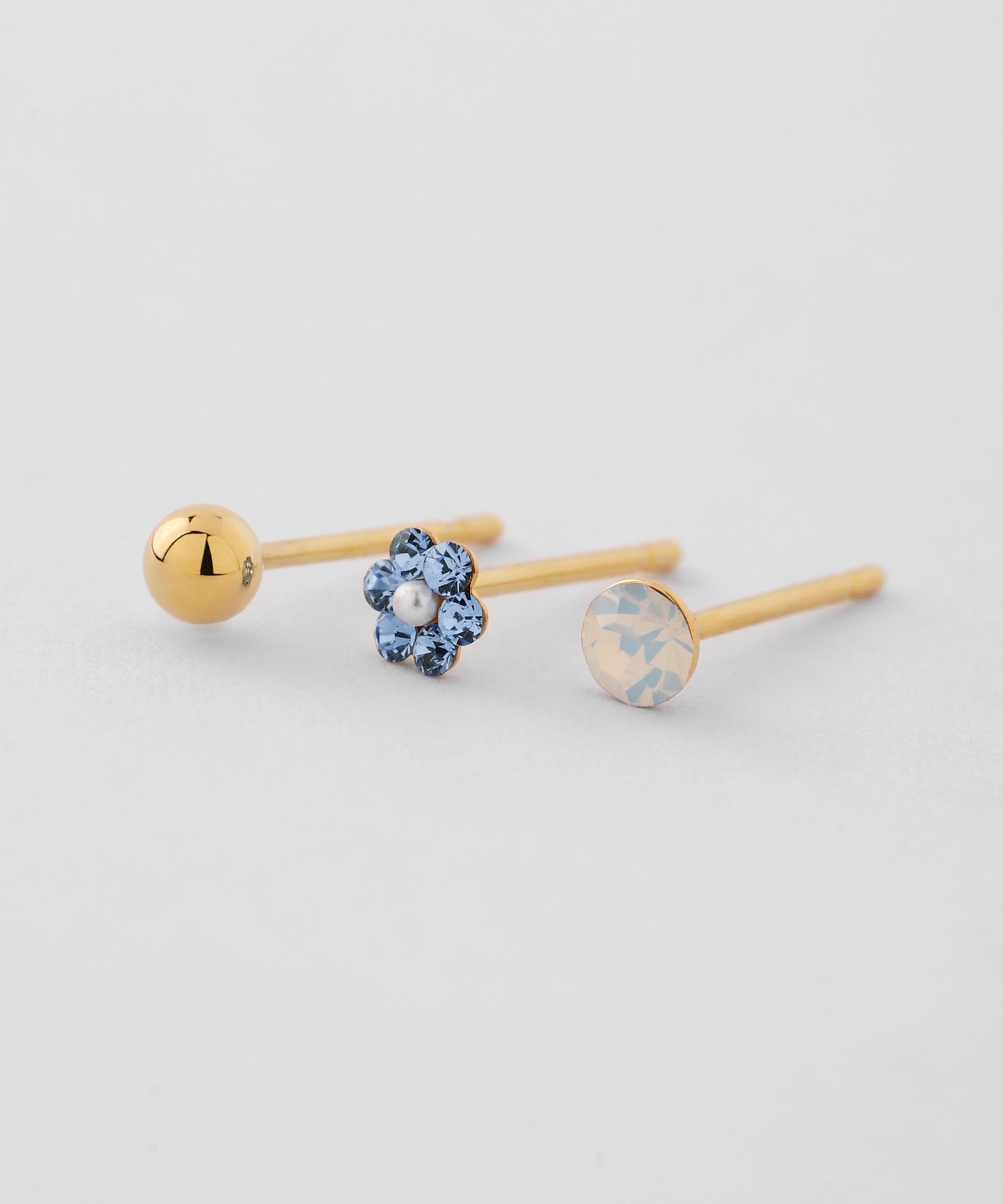Bijoux Flower Earrings [Set of 3 pairs]