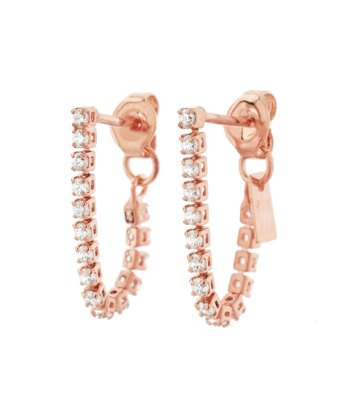 Bijou Line Back Catch Earrings