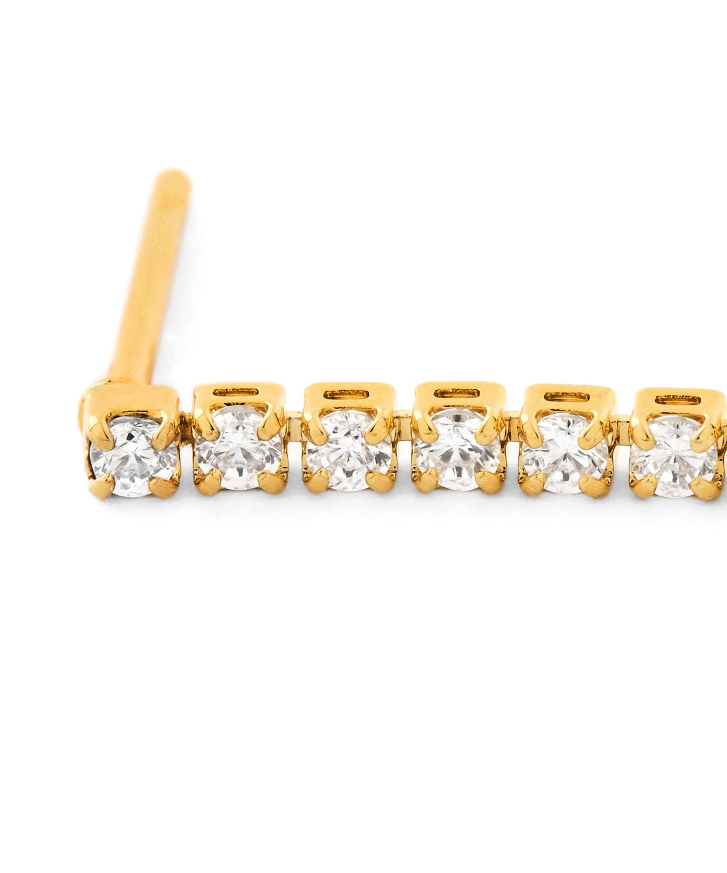Bijou Line Back Catch Earrings