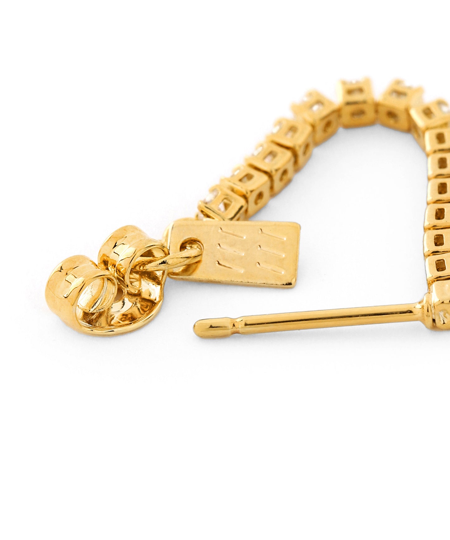 Bijou Line Back Catch Earrings