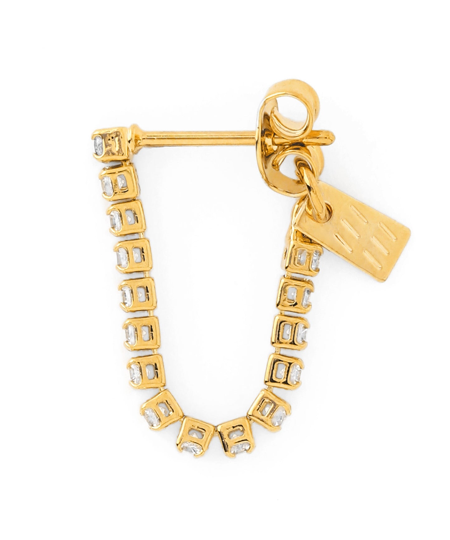 Bijou Line Back Catch Earrings