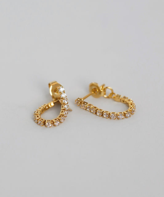Bijou Line Back Catch Earrings