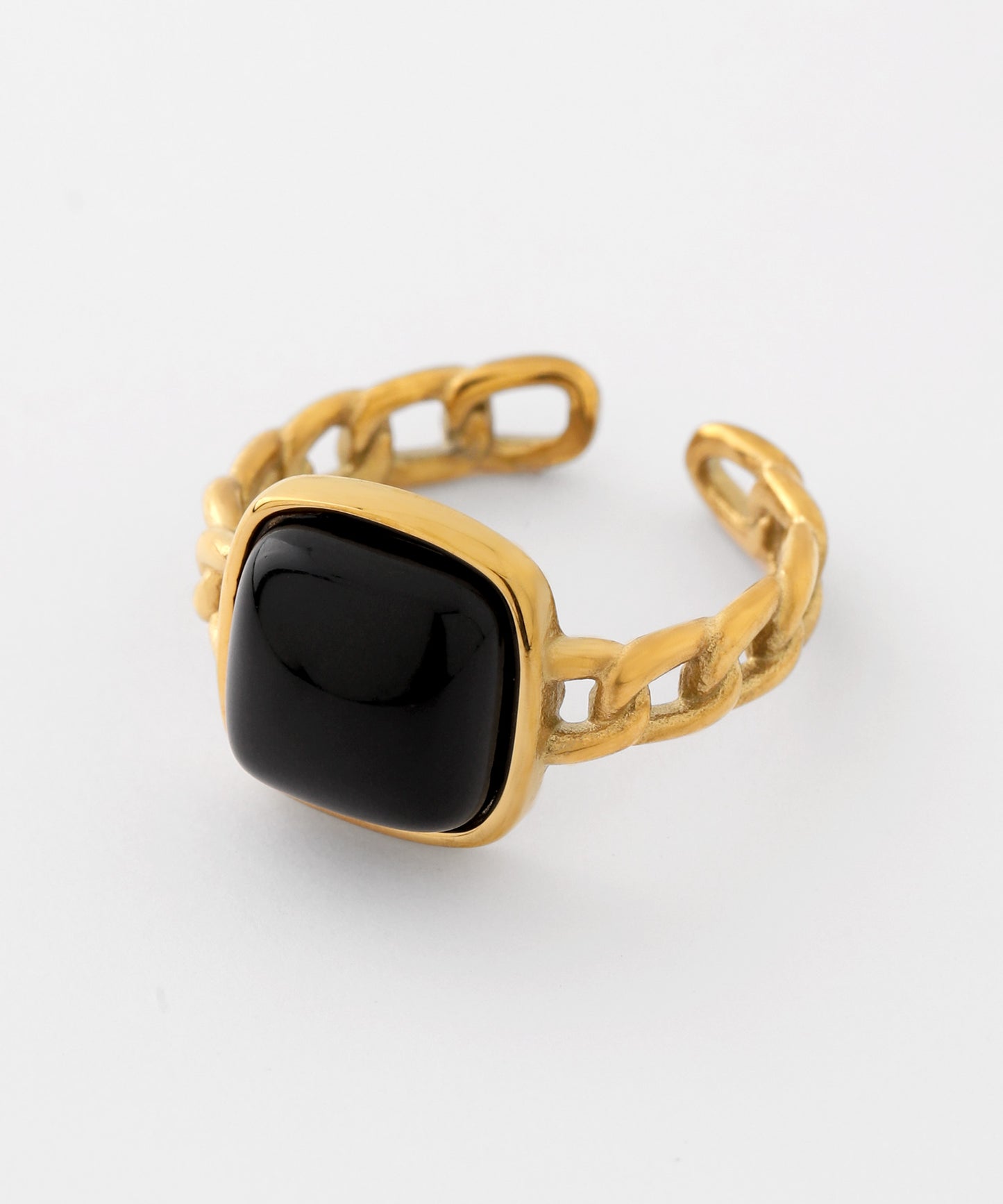 【Online Store Limited】【Stainless Steel IP】Gemstone Ring