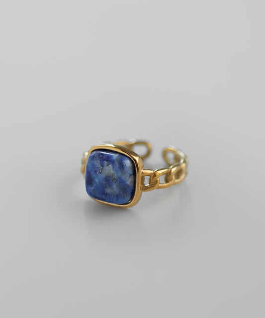 【Online Store Limited】【Stainless Steel IP】Gemstone Ring