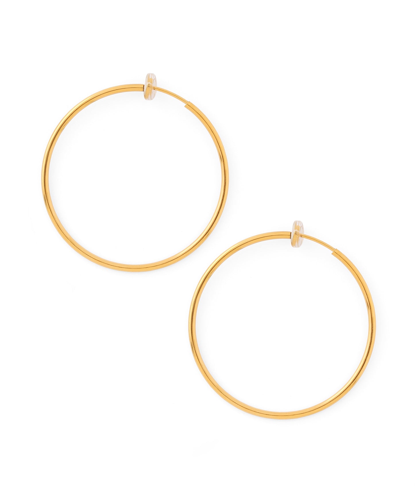 【Stainless Steel IP】Hoop Clip On Earrings [L]