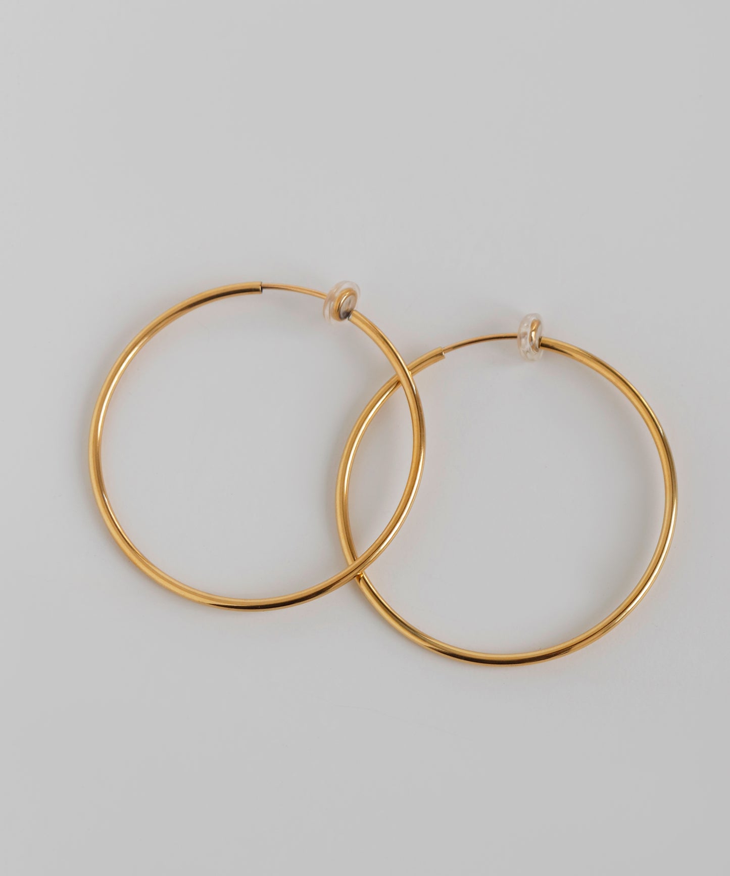 【Stainless Steel IP】Hoop Clip On Earrings [L]