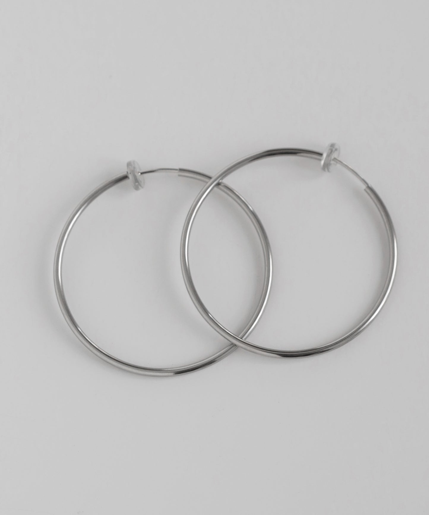 【Stainless Steel IP】Hoop Clip On Earrings [L]