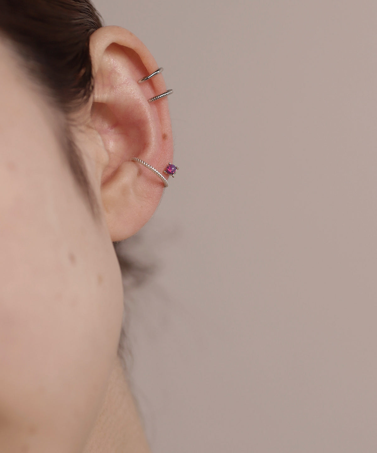 Color Stone Ear Cuff [Silver925]