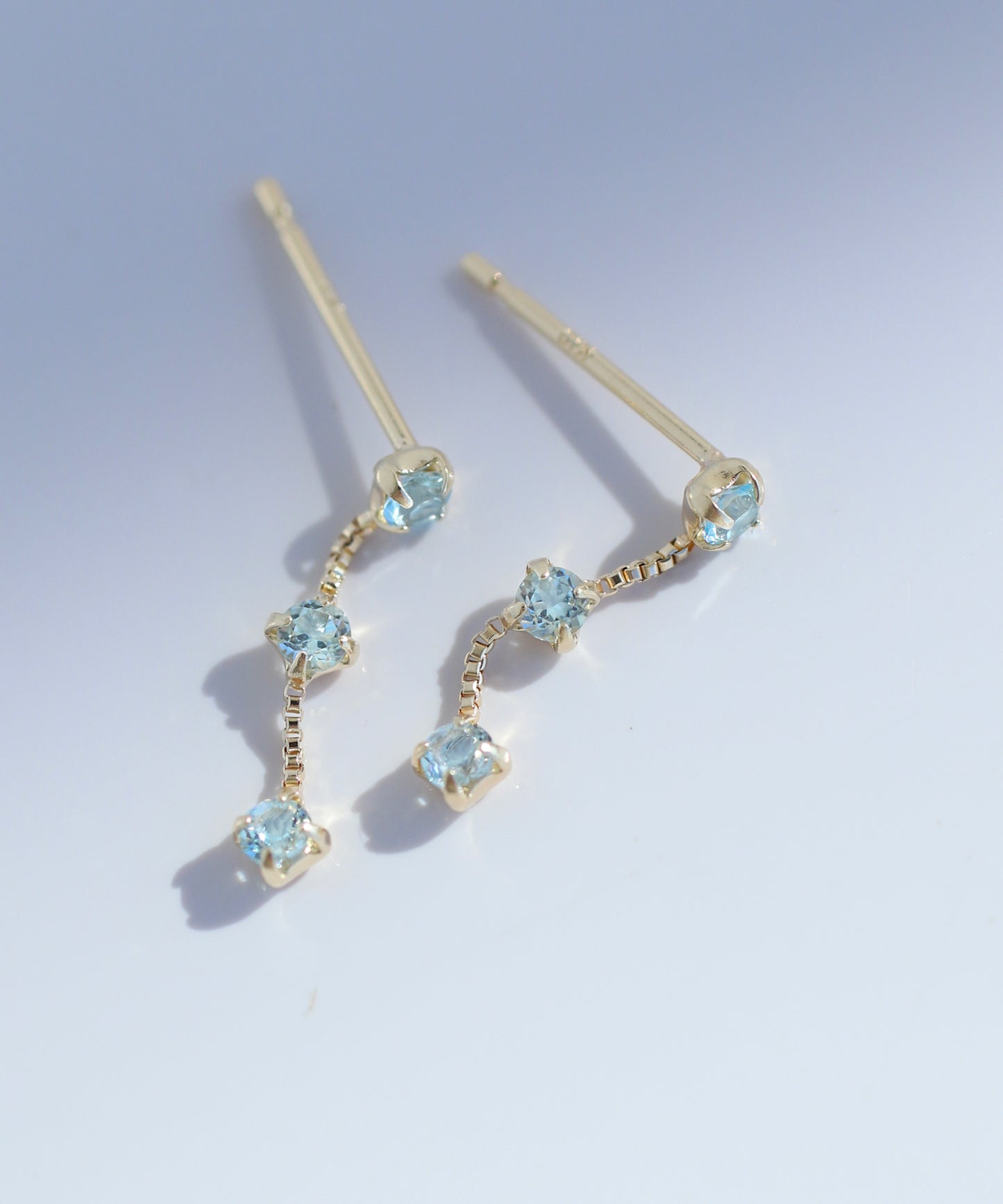 Gemstone Station Earrings [10K]